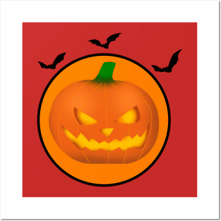 Halloween Pumpkin Posters and Art